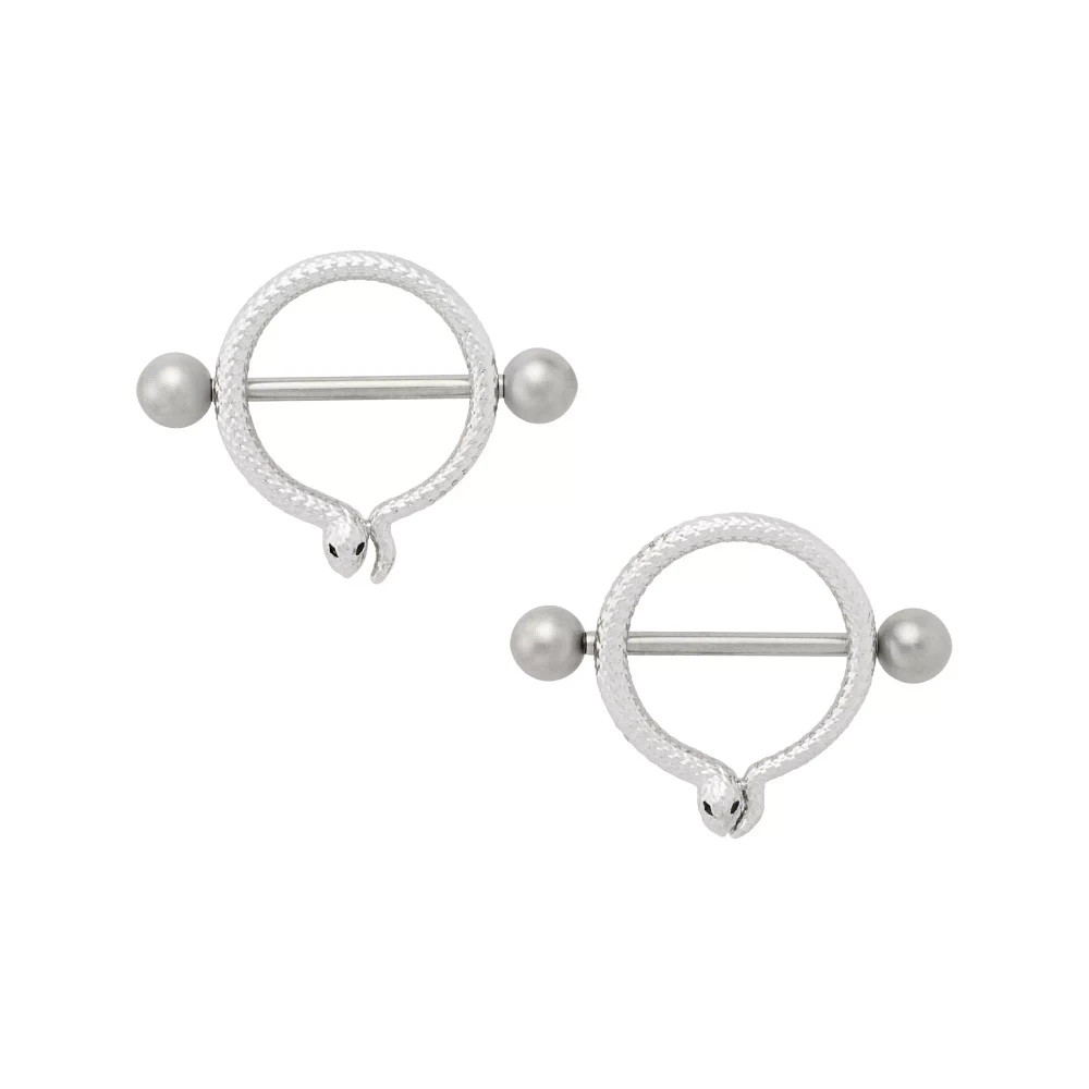 Snake Nipple Shields - 14G