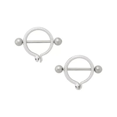 Snake Nipple Shields - 14G