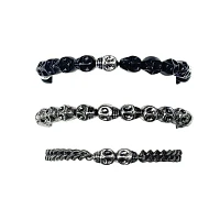 Multi-Pack Skull Head Bracelets - 3 Pack