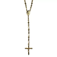 Goldtone Chain Rosary Necklace