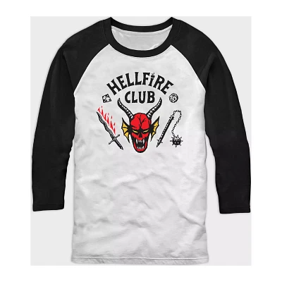 Hellfire Club Raglan T Shirt - Stranger Things