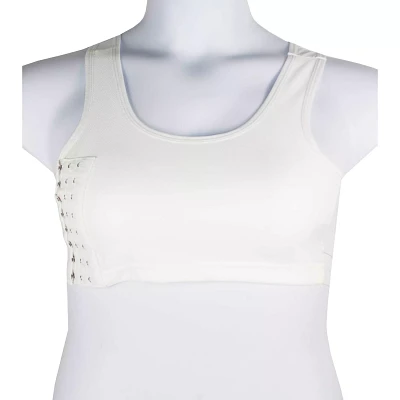 White Genderfluid Chest Compression Binder