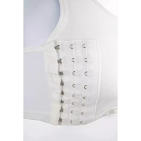 White Genderfluid Chest Compression Binder