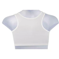 White Genderfluid Chest Compression Binder