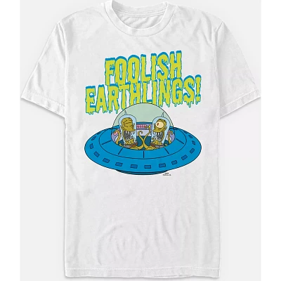 Foolish Earthlings T Shirt - The Simpsons