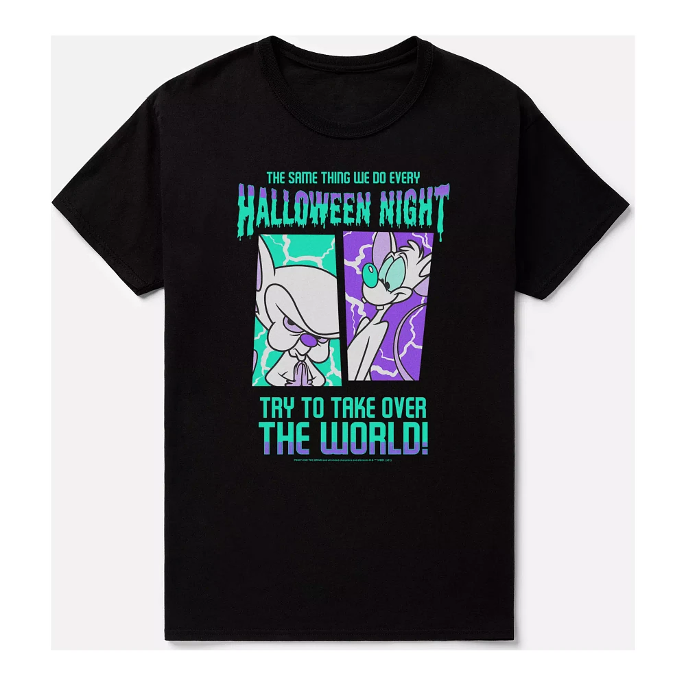 Halloween Takeover T Shirt - Pinky and the Brain