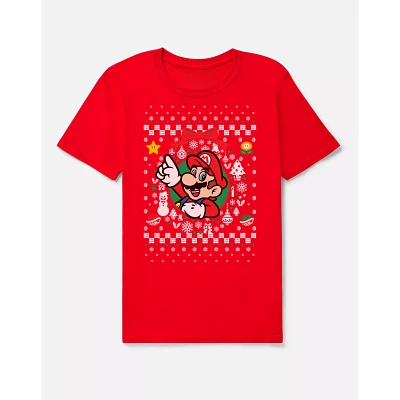 Mario Christmas T Shirt - Nintendo