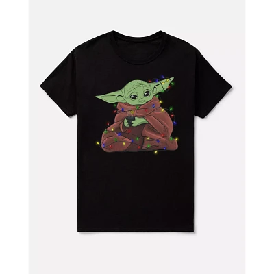 Grogu Christmas Lights T Shirt - The Mandalorian