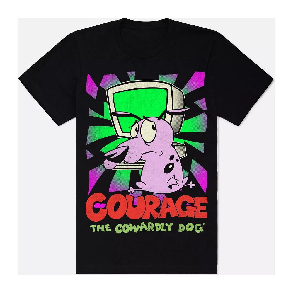 Courage TV T Shirt - the Cowardly Dog