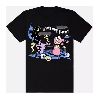 Who's Out There T Shirt - Courage the Cowardly Dog