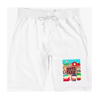 White South Park Town Shorts