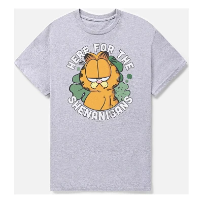 Here for the Shenanigans T Shirt - Garfield