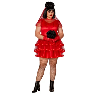 Adult Lydia Deetz Short Dress Plus Costume - Beetlejuice