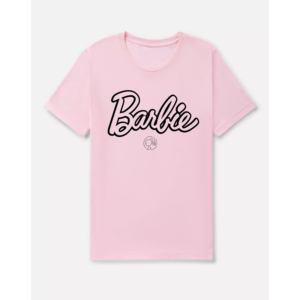 Pink Barbie Logo T Shirt