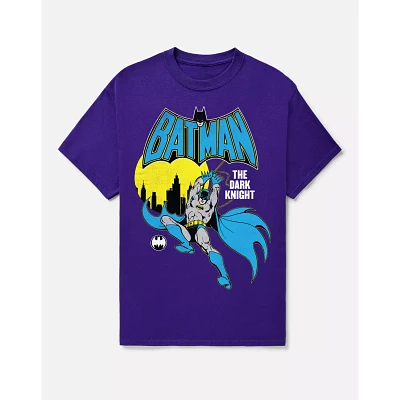 Gray Retro Batman T Shirt