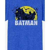 Batman Cloaked Hero Blue T Shirt - DC Comics