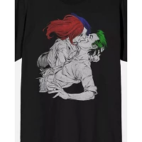 Harley Quinn and The Joker Kissing T Shirt - DC Comics