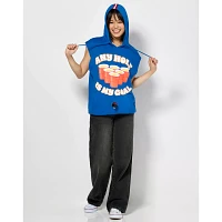 Any Hole is My Goal Sleeveless Hoodie with Drinking Pouch