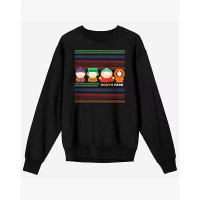 Black South Park Characters Crewneck Sweatshirt