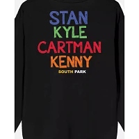 Black South Park Characters Crewneck Sweatshirt