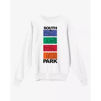 White South Park Sketch Art Crewneck Sweatshirt