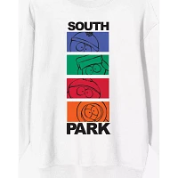 White South Park Sketch Art Crewneck Sweatshirt