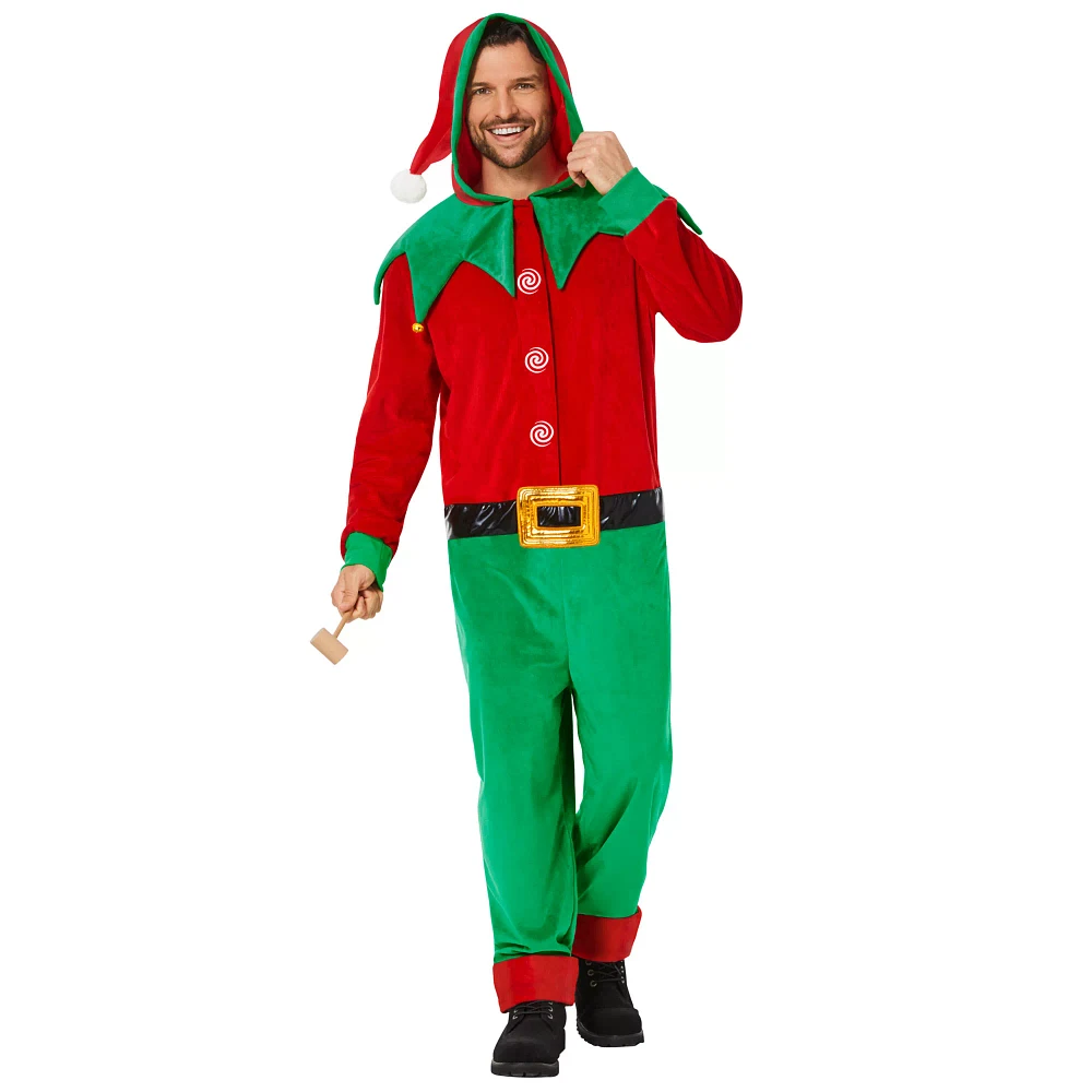 Adult Elf Jumpsuit Costume