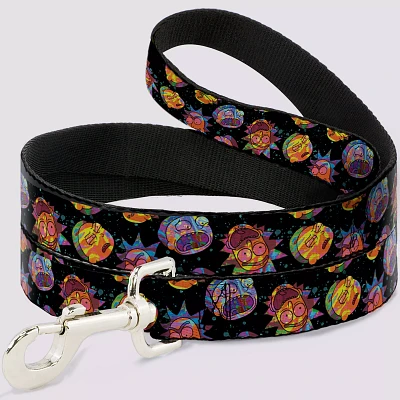 Buckle-Down Multi-Color Rick and Morty Faces Dog Leash