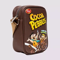 Buckle-Down Cocoa Pebbles Fred and Barney Cereal Box Crossbody Bag - The Flintstones