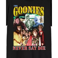 Never Say Die Collage T Shirt - The Goonies