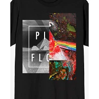 the Dark Side of Moon Abstract Paint T Shirt - Pink Floyd
