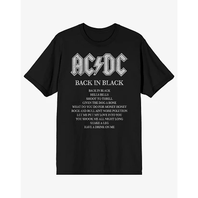 ACDC Back Black T Shirt