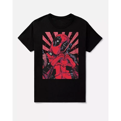 Deadpool Hand Heart T Shirt - Marvel
