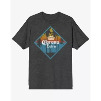 Corona Palm Tree T Shirt - Gray