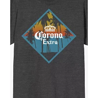Corona Palm Tree T Shirt - Gray
