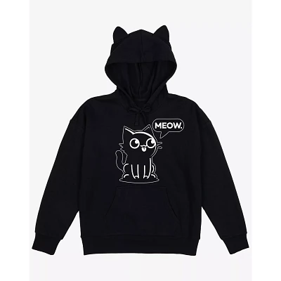 Black Cat 3D Ear Hoodie