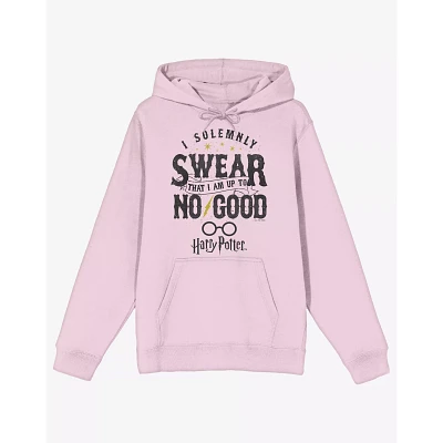 Pink I Solemnly Swear That Am up to No Good Hoodie - Harry Potter