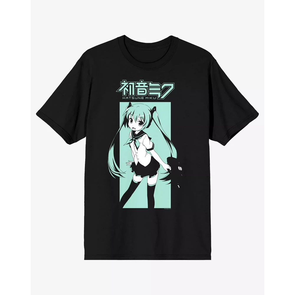 Black and Teal Hatsune Miku T Shirt