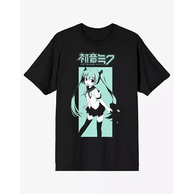 Black and Teal Hatsune Miku T Shirt