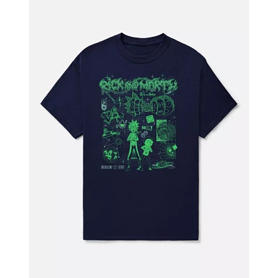 Rick and Morty Blueprint T Shirt