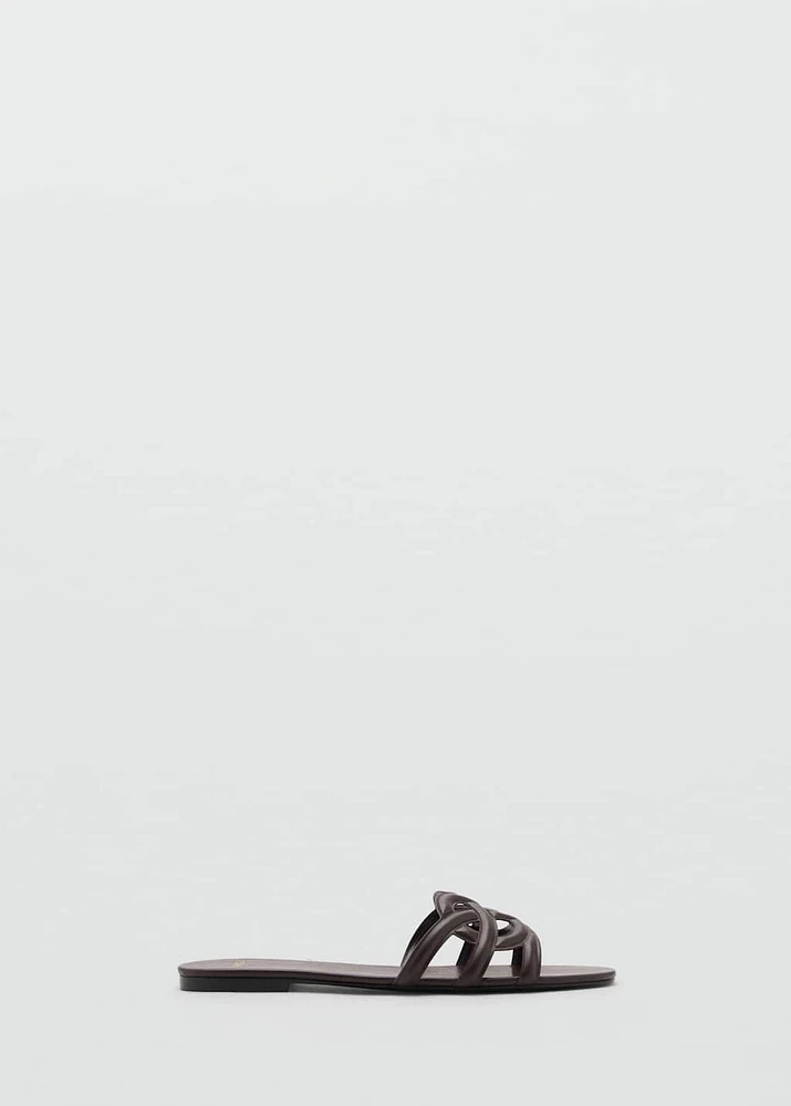 Cross-strap sandals