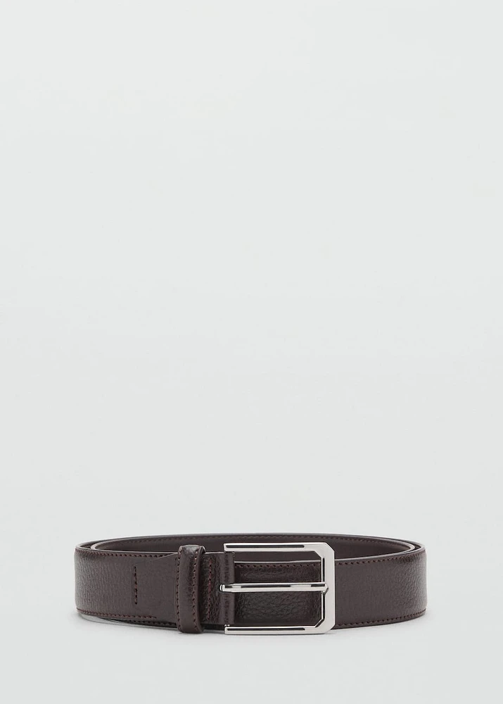 100% beaten leather belt