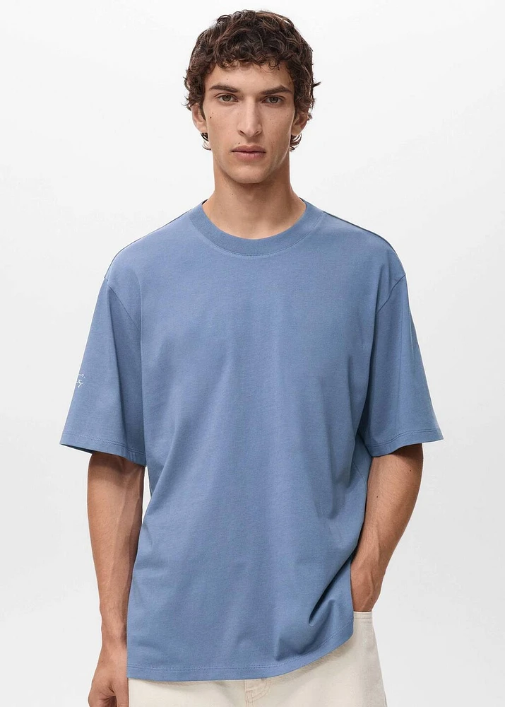T-shirt with printed patch