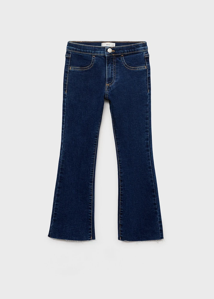 Frayed low-rise skinny jeans