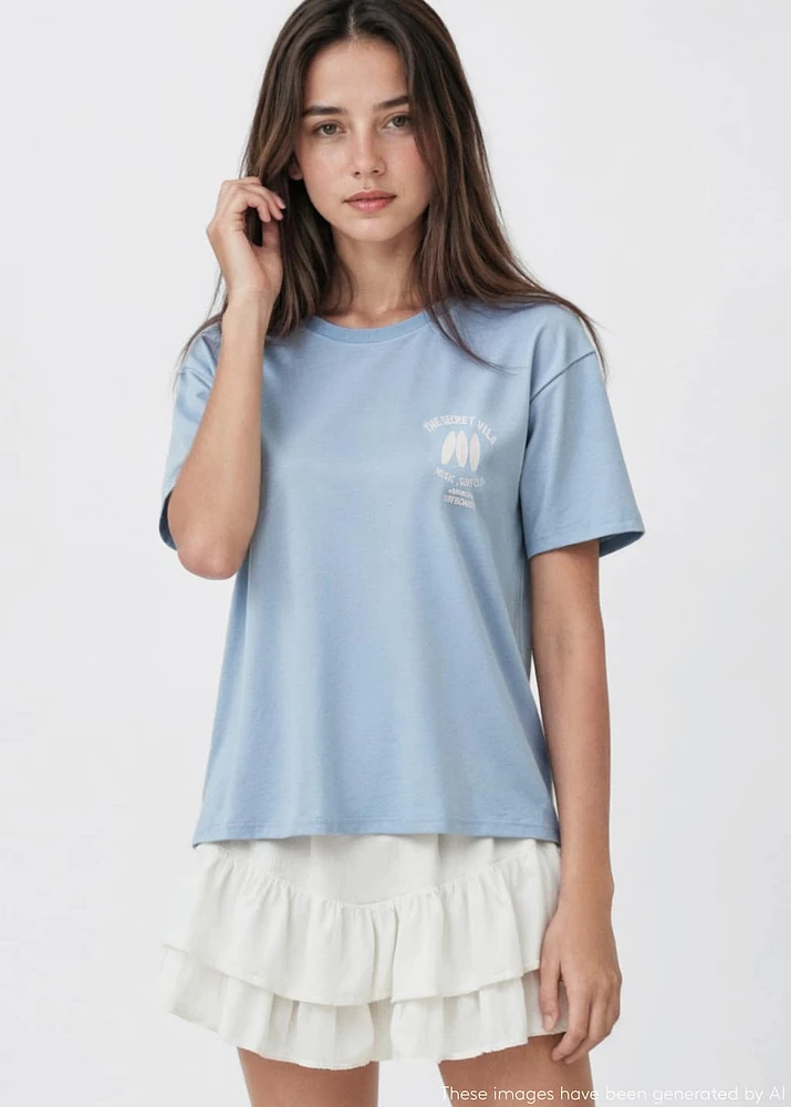 Surf printed t-shirt
