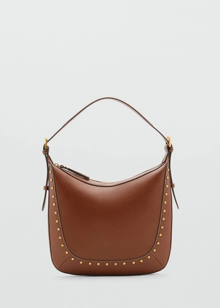 Studded shoulder bag