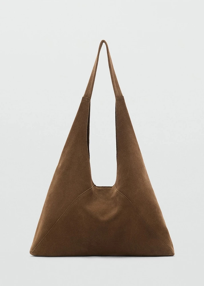 Suede shoulder bag