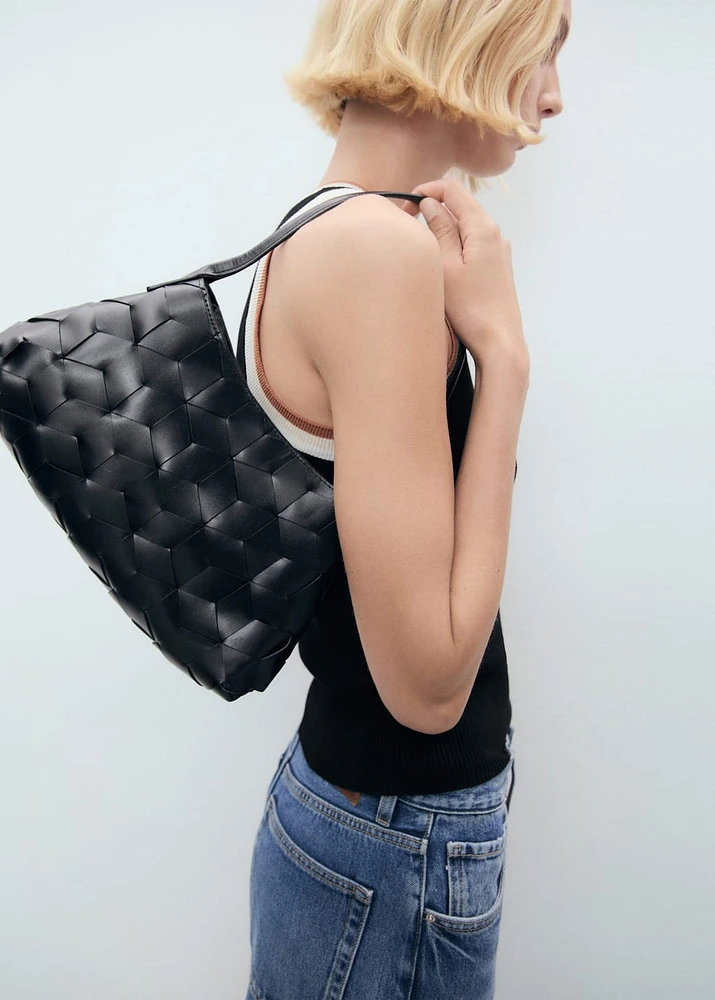 Knitted top with contrast details
