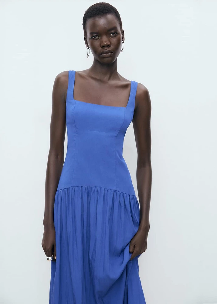 Flared cotton dress