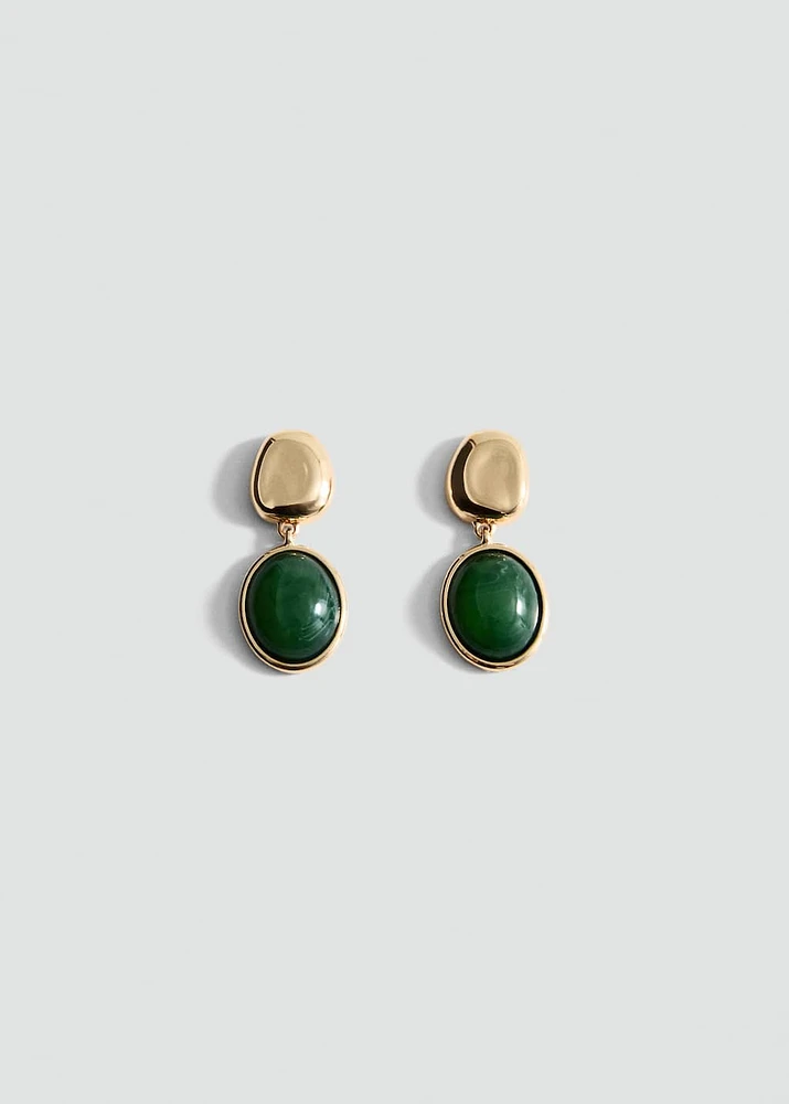 Resin pendant earrings